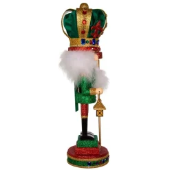 Kurt Adler Tabletop Items* 16-Inch Hollywood Mardi Gras King Nutcracker