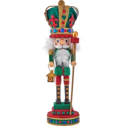 Kurt Adler Tabletop Items* 16-Inch Hollywood Mardi Gras King Nutcracker