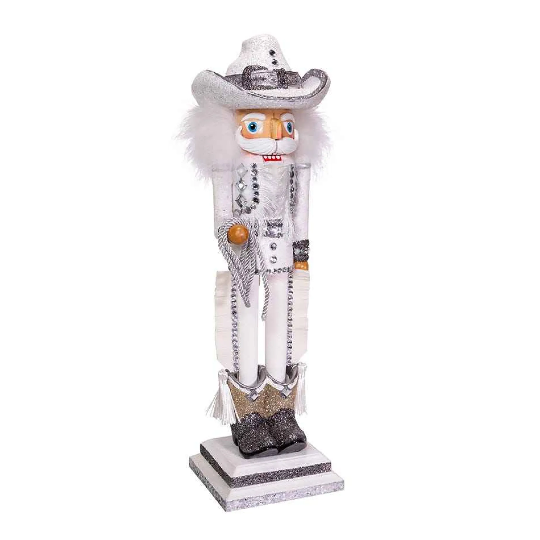 Kurt Adler Tabletop Items* 19-Inch Hollywood Rhinestone Cowboy Nutcracker