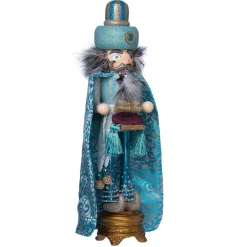 Kurt Adler Tabletop Items* 18-Inch Hollywood Turquoise King Nutcracker