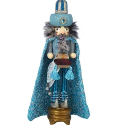 Kurt Adler Tabletop Items* 18-Inch Hollywood Turquoise King Nutcracker