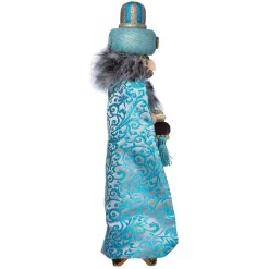 Kurt Adler Tabletop Items* 18-Inch Hollywood Turquoise King Nutcracker