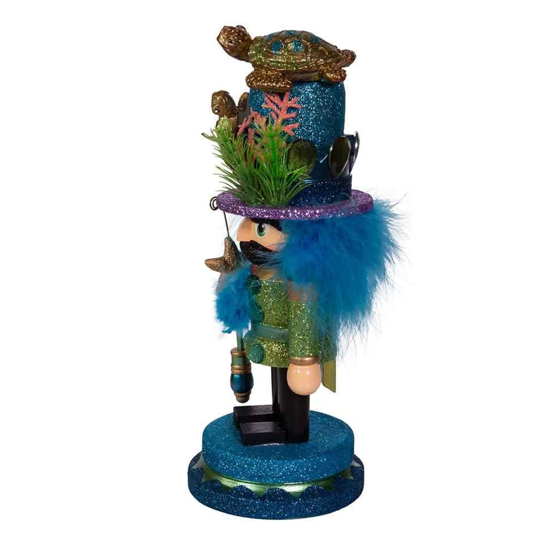 Kurt Adler Tabletop Items* 11-Inch Hollywood Nutcracker With Sea Turtle Hat