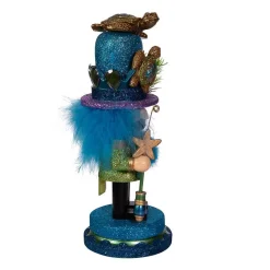 Kurt Adler Tabletop Items* 11-Inch Hollywood Nutcracker With Sea Turtle Hat