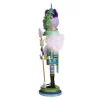 Kurt Adler Tabletop Items* 17.5-Inch Hollywood™ Peacock Hat Nutcracker