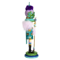 Kurt Adler Tabletop Items* 17.5-Inch Hollywood™ Peacock Hat Nutcracker