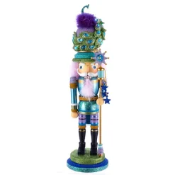 Kurt Adler Tabletop Items* 17.5-Inch Hollywood™ Peacock Hat Nutcracker