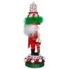 Kurt Adler Tabletop Items* 15-Inch Hollywood Nutcrackers™ Red, White And Green Candy Tower Hat Nutcracker
