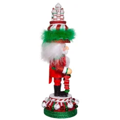 Kurt Adler Tabletop Items* 15-Inch Hollywood Nutcrackers™ Red, White And Green Candy Tower Hat Nutcracker