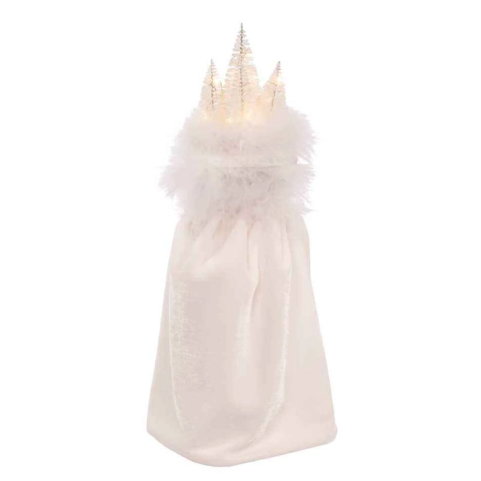 Kurt Adler Tabletop Items* 15-Inch Hollywood White Winter Led Hat Nutcracker