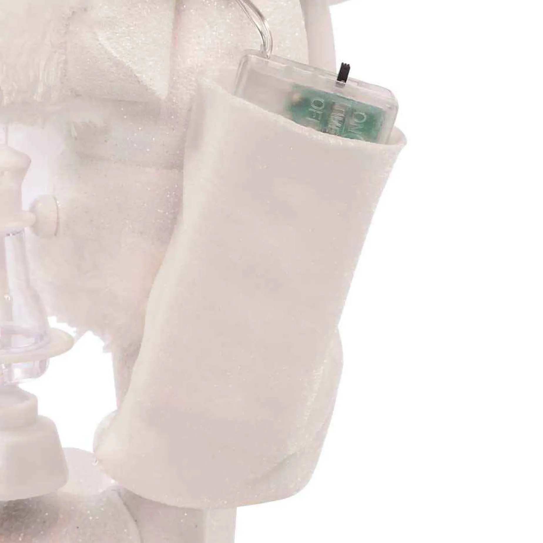 Kurt Adler Tabletop Items* 15-Inch Hollywood White Winter Led Hat Nutcracker