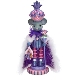 Kurt Adler Tabletop Items* 15-Inch Hollywood Sugar Plum Mouse King Nutcracker