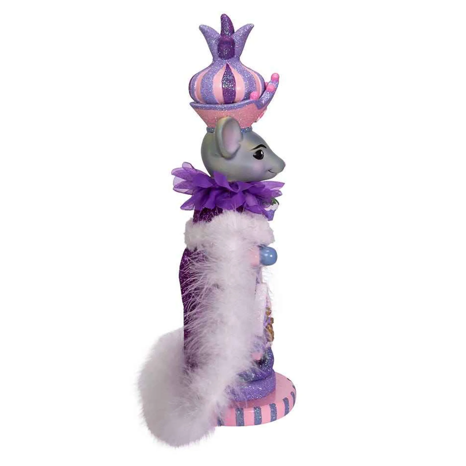 Kurt Adler Tabletop Items* 15-Inch Hollywood Sugar Plum Mouse King Nutcracker