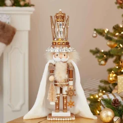 Kurt Adler Tabletop Items* 18.5-Inch Hollywood Gold Gem King Nutcracker