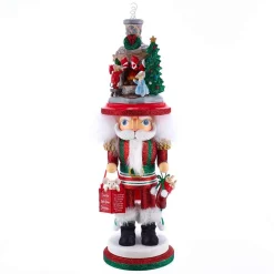 Kurt Adler Tabletop Items* 17.5-Inch Hollywood™ Stockings On Fireplace Nutcracker
