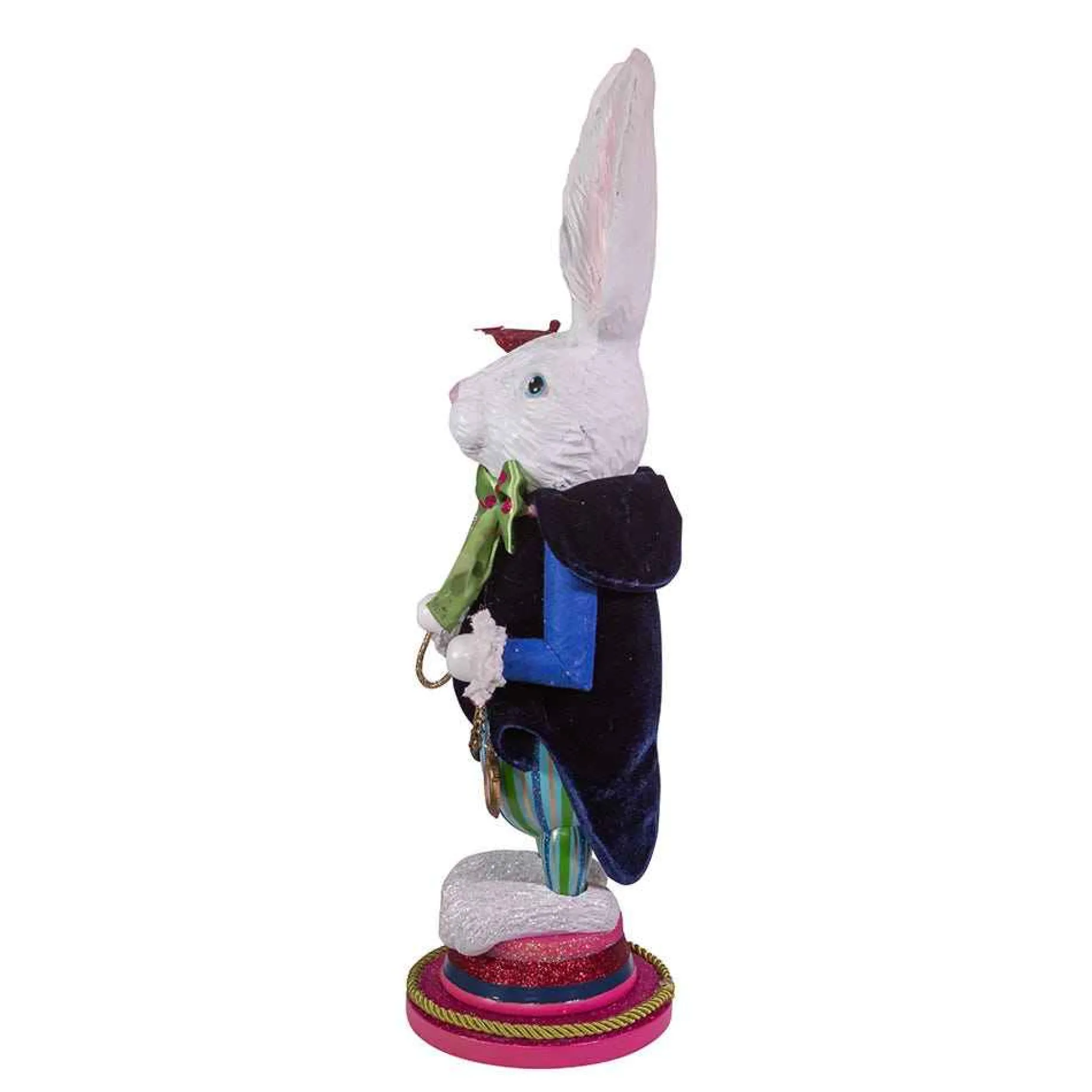 Kurt Adler Tabletop Items* 18-Inch Hollywood™ White Rabbit Nutcracker