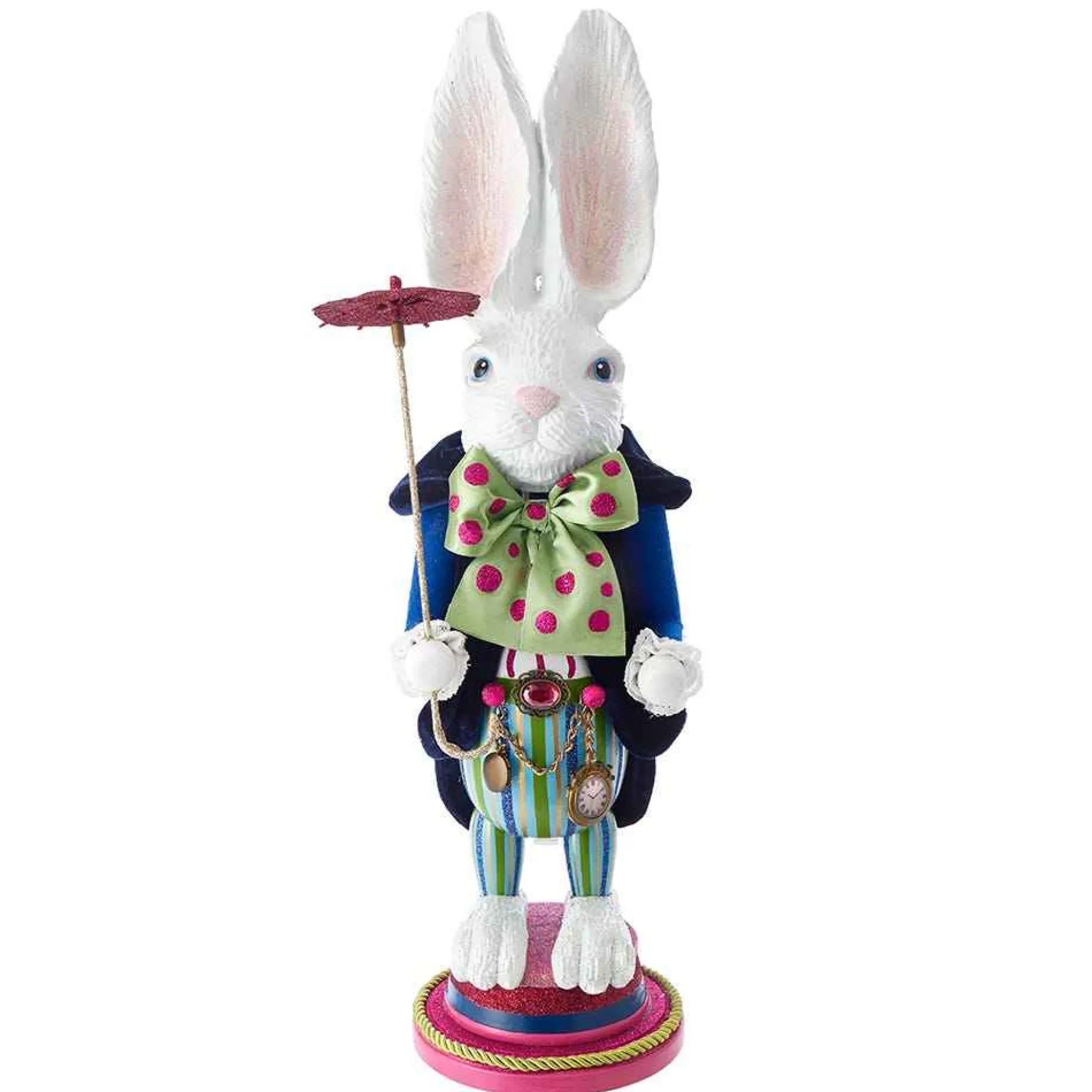 Kurt Adler Tabletop Items* 18-Inch Hollywood™ White Rabbit Nutcracker
