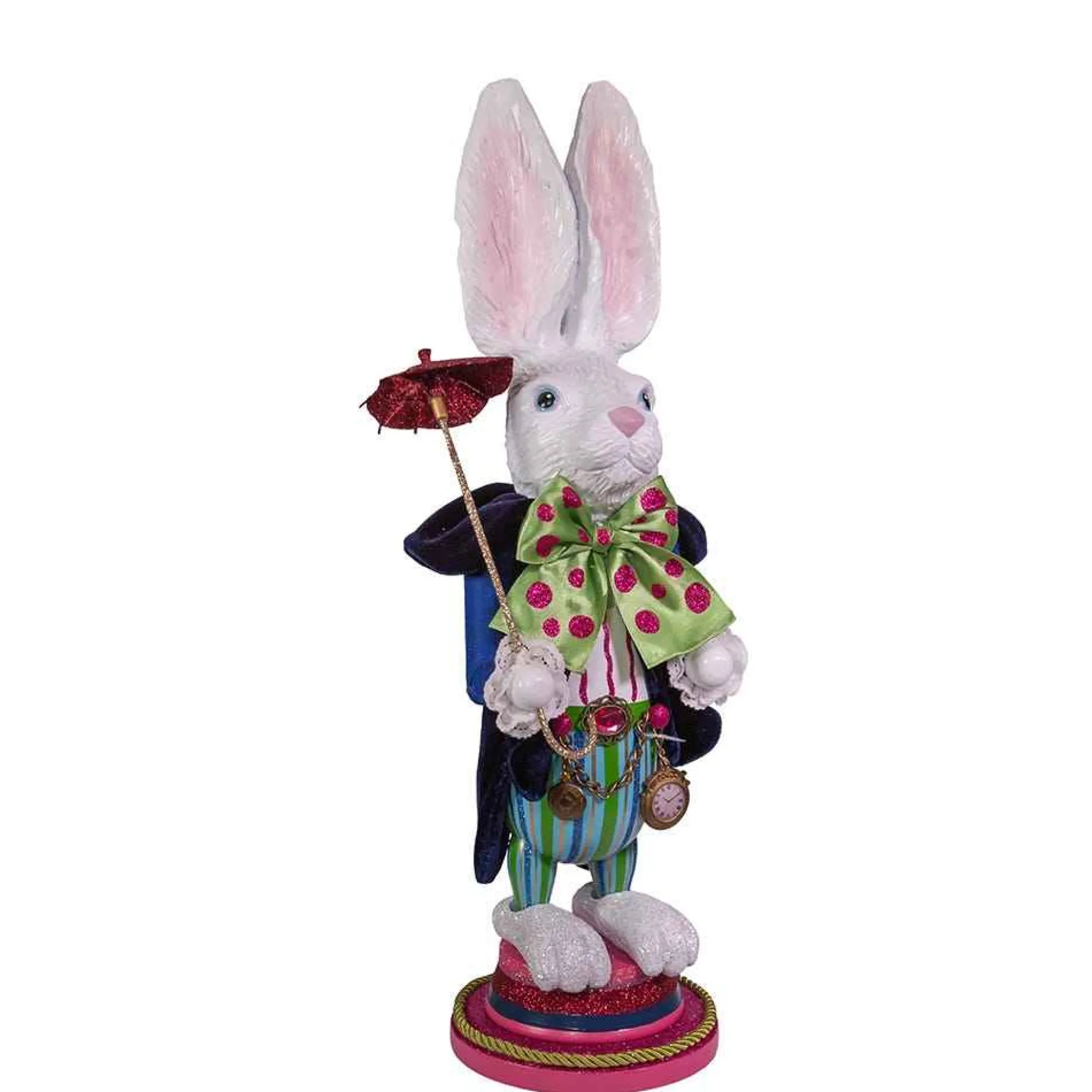 Kurt Adler Tabletop Items* 18-Inch Hollywood™ White Rabbit Nutcracker