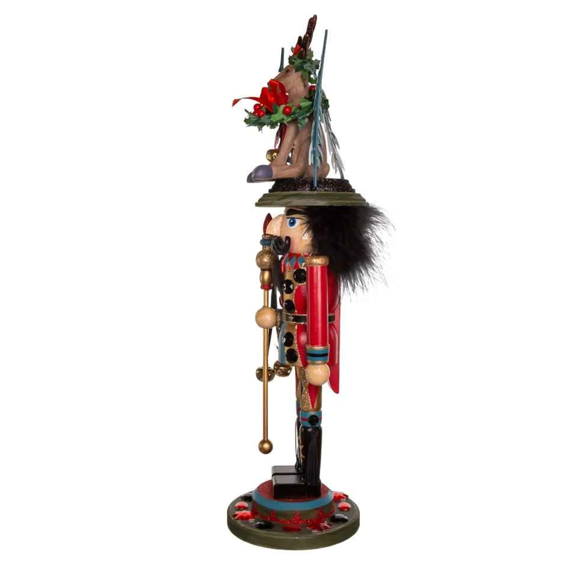 Kurt Adler Tabletop Items* 18-Inch Hollywood Nutcracker With Deer Hat