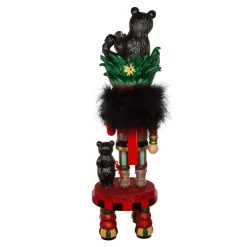 Kurt Adler Tabletop Items* 18-Inch Hollywood Black Bear Hat Nutcracker
