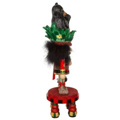 Kurt Adler Tabletop Items* 18-Inch Hollywood Black Bear Hat Nutcracker