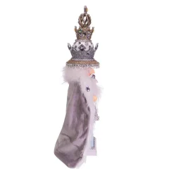 Kurt Adler Tabletop Items* 18-Inch Hollywood White Fur King Nutcracker