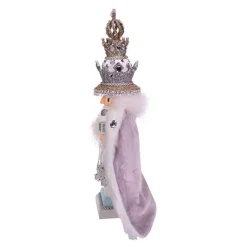 Kurt Adler Tabletop Items* 18-Inch Hollywood White Fur King Nutcracker