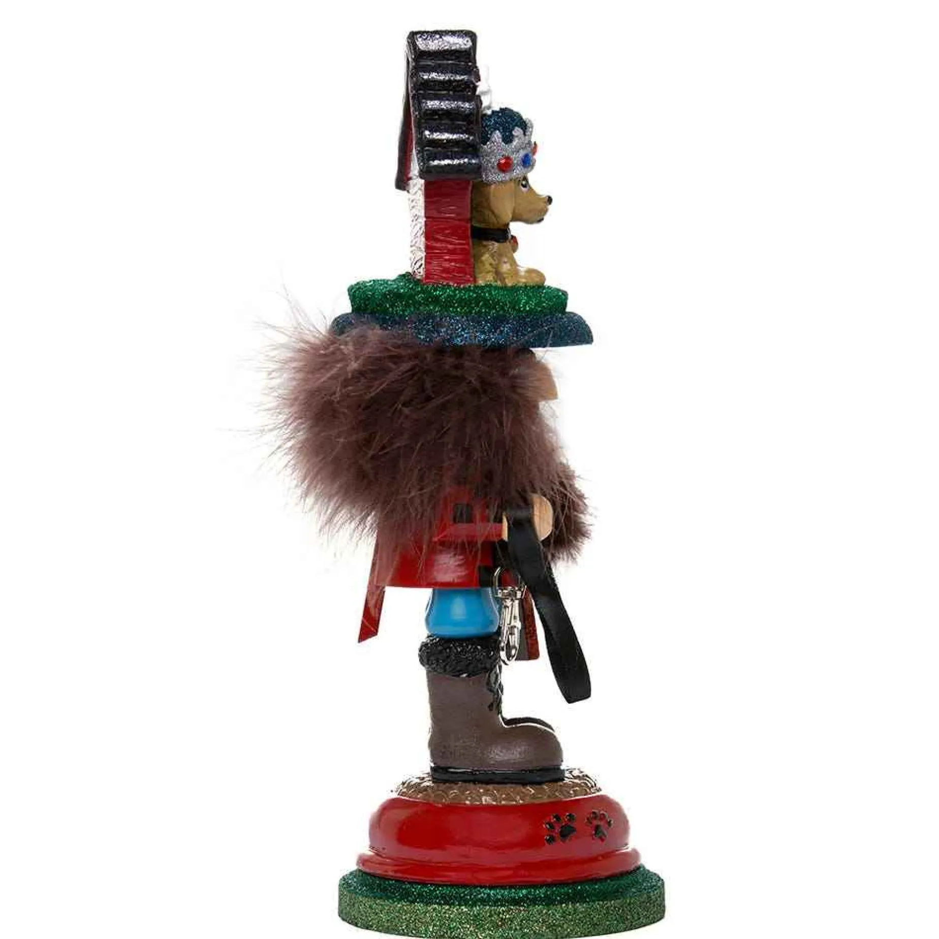 Kurt Adler Tabletop Items* 13-Inch Hollywood Doghouse Hat Nutcracker