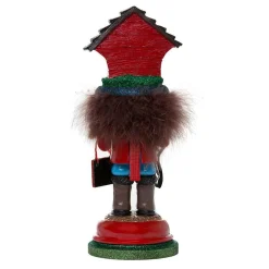 Kurt Adler Tabletop Items* 13-Inch Hollywood Doghouse Hat Nutcracker