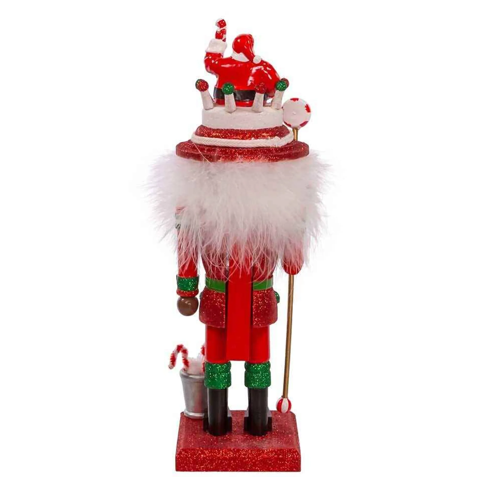 Kurt Adler Tabletop Items* 10-Inch Hollywood Black Nutcracker With Santa Hat