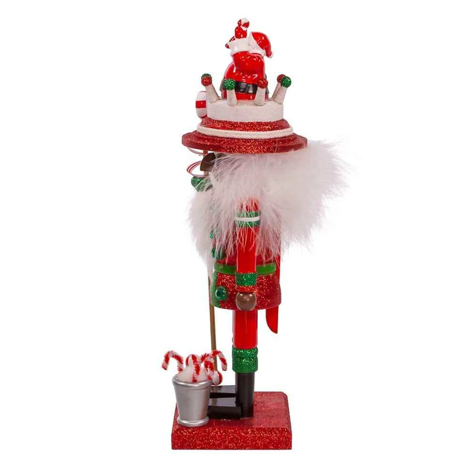Kurt Adler Tabletop Items* 10-Inch Hollywood Black Nutcracker With Santa Hat