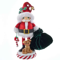Kurt Adler Tabletop Items* 12-Inch Hollywood Santa And Pup Nutcracker