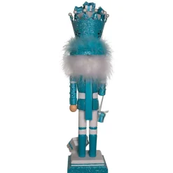 Kurt Adler Tabletop Items* 18-Inch Hollywood Blue Giftbox Soldier Nutcracker