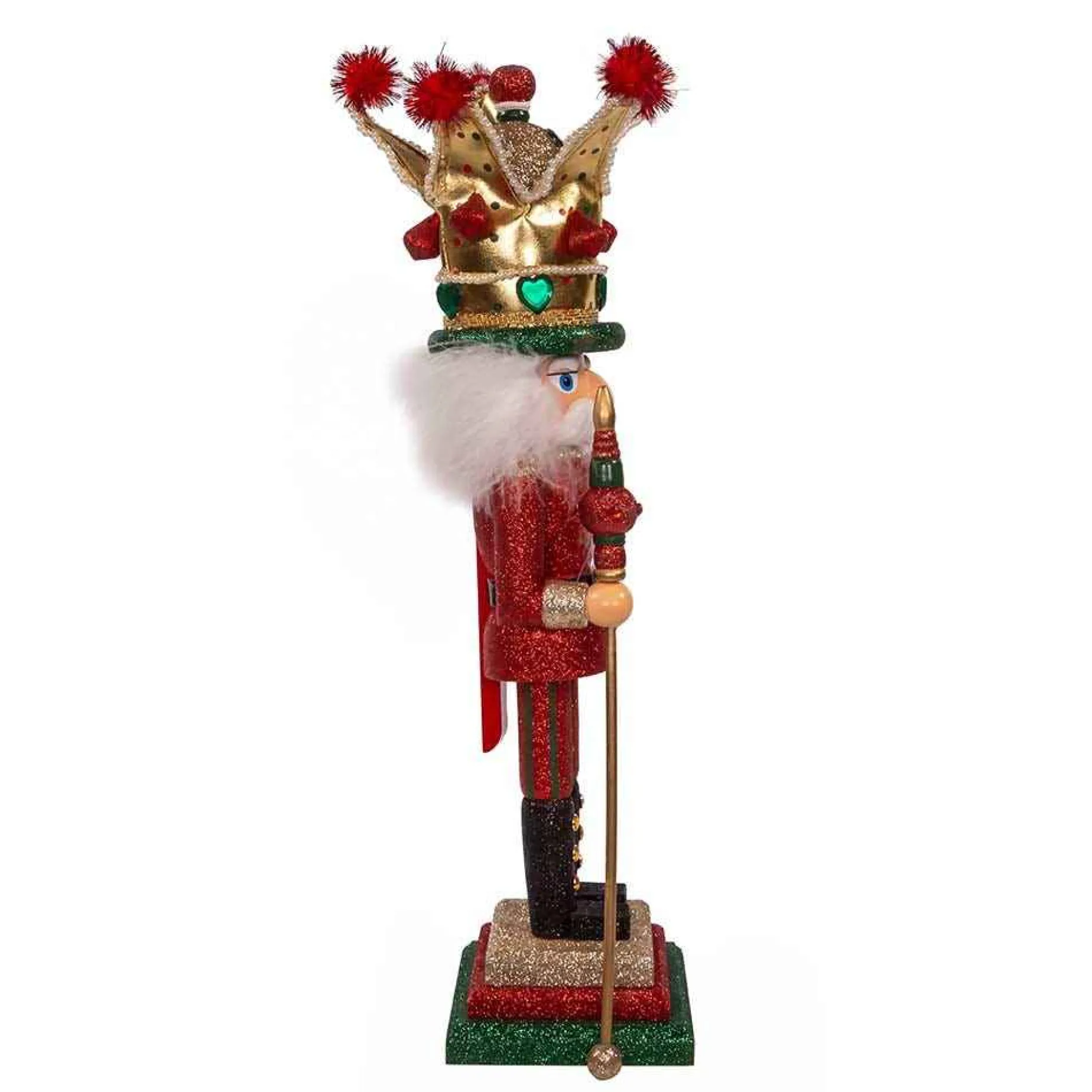Kurt Adler Tabletop Items* 17.5-Inch Hollywood Mardi Gras King Nutcracker