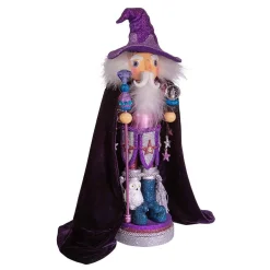Kurt Adler Tabletop Items* 18-Inch Hollywood™ Purple Wizard Nutcracker