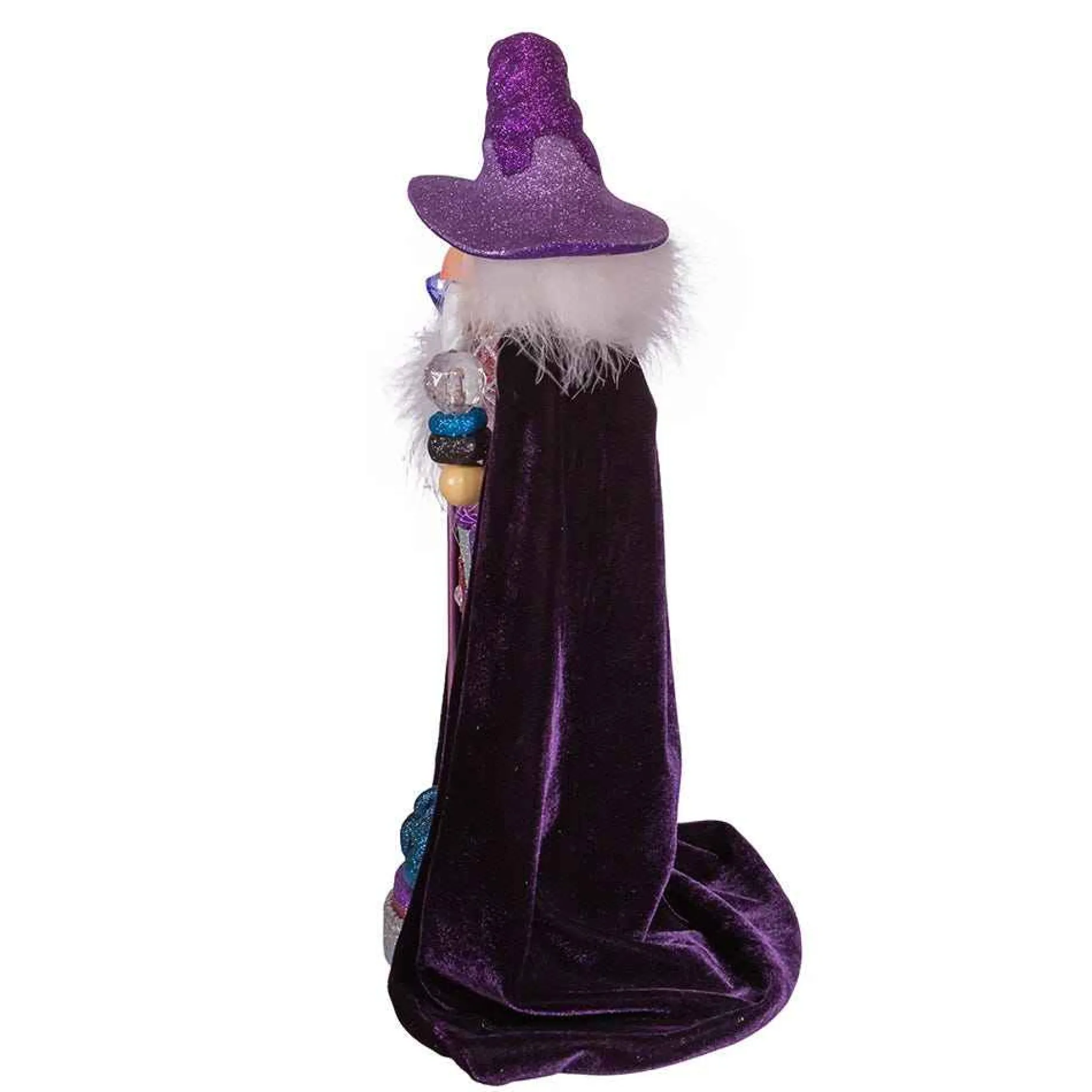 Kurt Adler Tabletop Items* 18-Inch Hollywood™ Purple Wizard Nutcracker