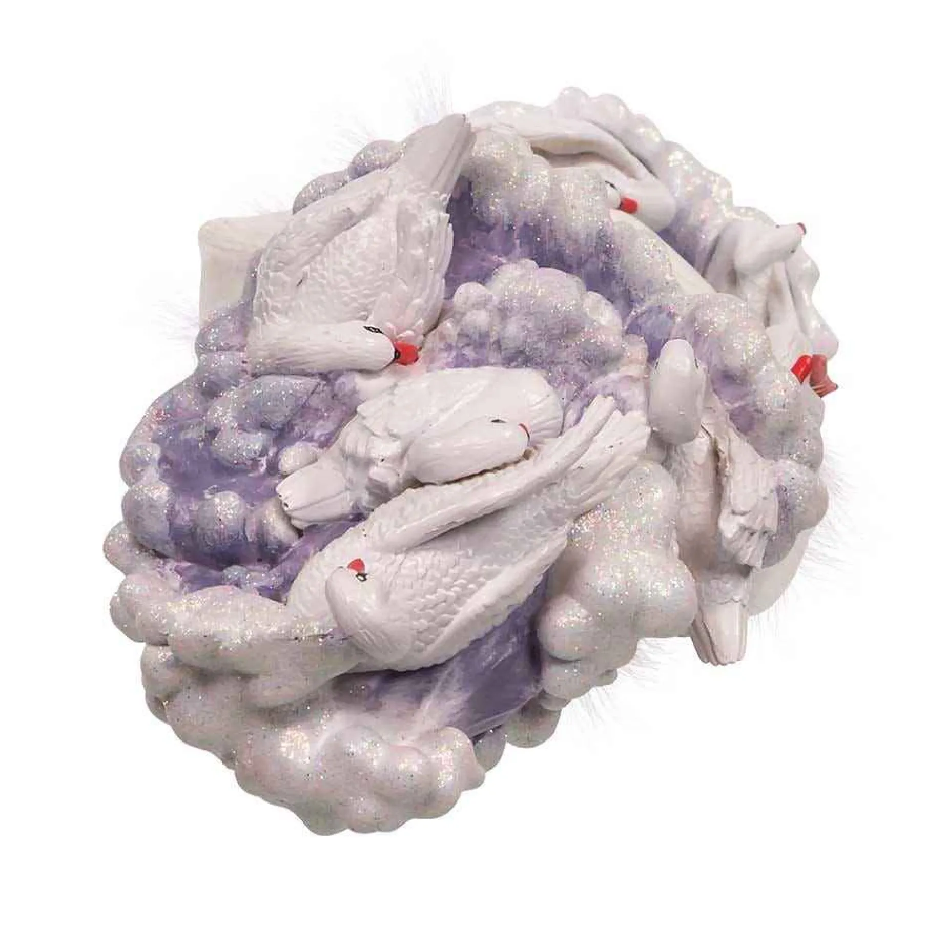 Kurt Adler Tabletop Items* 18-Inch Hollywood 7 Swans Swimming Nutcracker