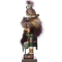 Kurt Adler Tabletop Items* 16-Inch Hollywood Woodsman Nutcracker With Owl Hat