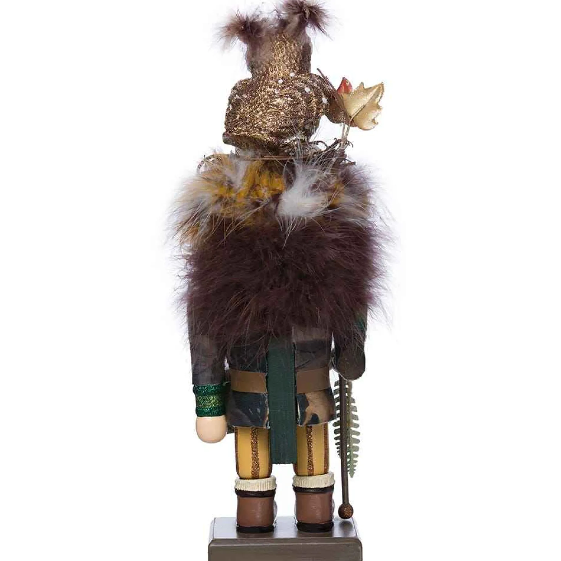 Kurt Adler Tabletop Items* 16-Inch Hollywood Woodsman Nutcracker With Owl Hat