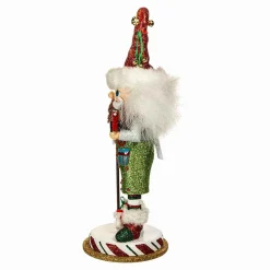 Kurt Adler Tabletop Items* 15-Inch Hollywood Elf With Hobby Horse Nutcracker