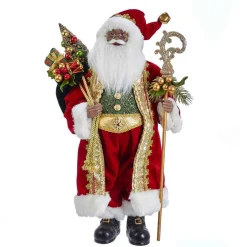 Kurt Adler Tabletop Items* 18-Inch Kringle Klaus African American Santa