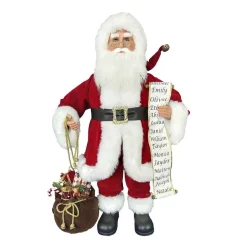 Kurt Adler Tabletop Items* 34-Inch Kringle Klaus Traditional Santa And List