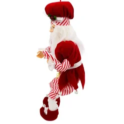 Kurt Adler Tabletop Items* 17-Inch Kringle Klaus Peppermint Chef Santa
