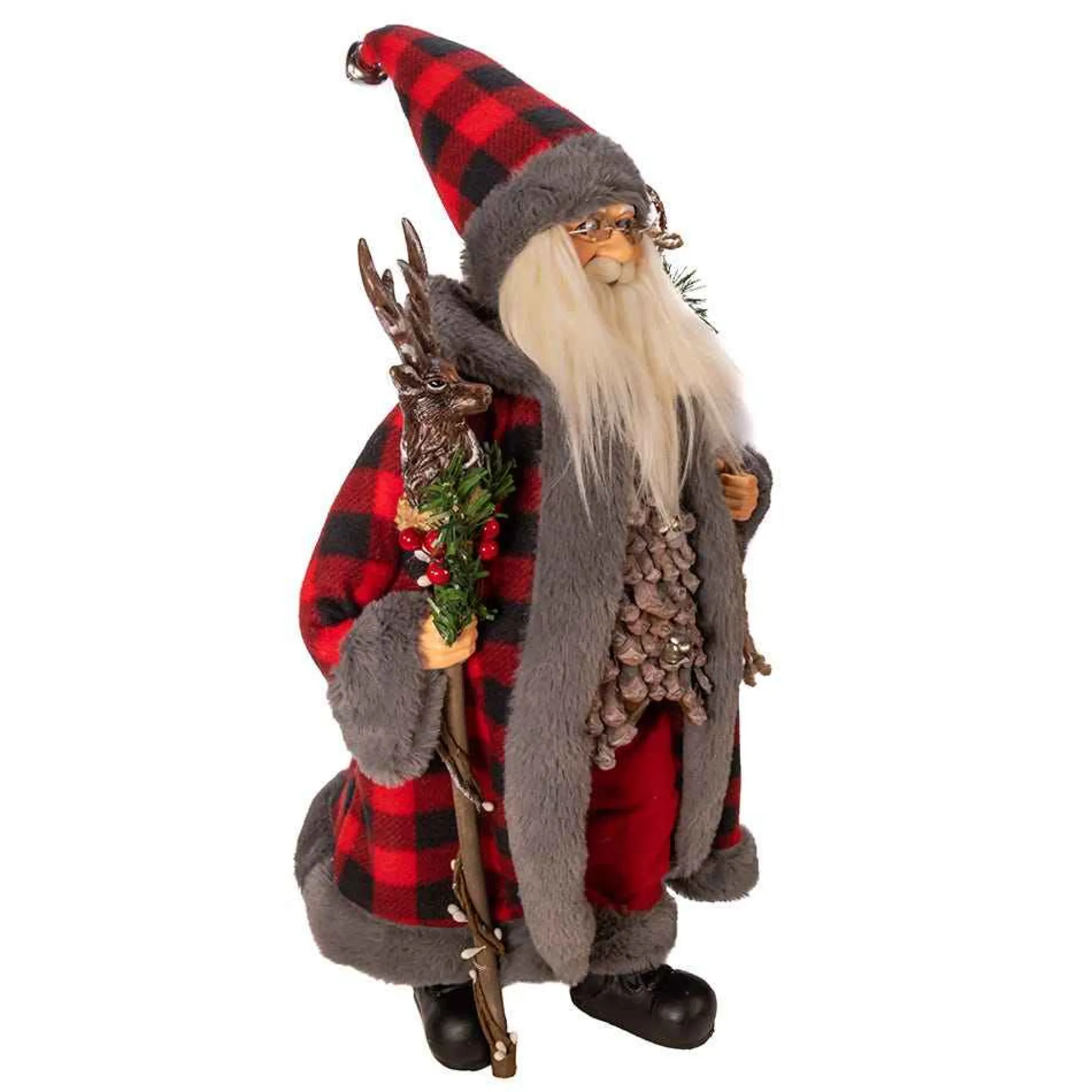 Kurt Adler Tabletop Items* 18-Inch Kringle Klaus Red And Gray Santa