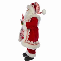 Kurt Adler Tabletop Items* 17.5-Inch Kringle Klaus Peppermint Santa