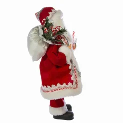 Kurt Adler Tabletop Items* 17.5-Inch Kringle Klaus Peppermint Santa