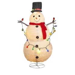 Kurt Adler Lawn And Outdoor Decor* 48-Inch Lighted Collapsible Snowman