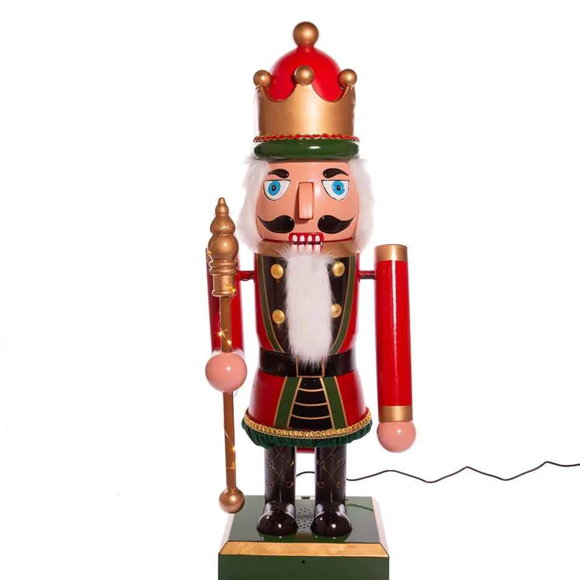 Kurt Adler Tabletop Items* 43-Inch Lighted Musical Collapsible Nutcracker