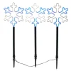 Kurt Adler Lawn And Outdoor Decor* 26-Inch Multi-Color Led Snowflake Yard Stake Set