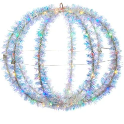 Kurt Adler Lawn And Outdoor Decor* 12-Inch Multi-Color Led Tinsel Foldable Sphere